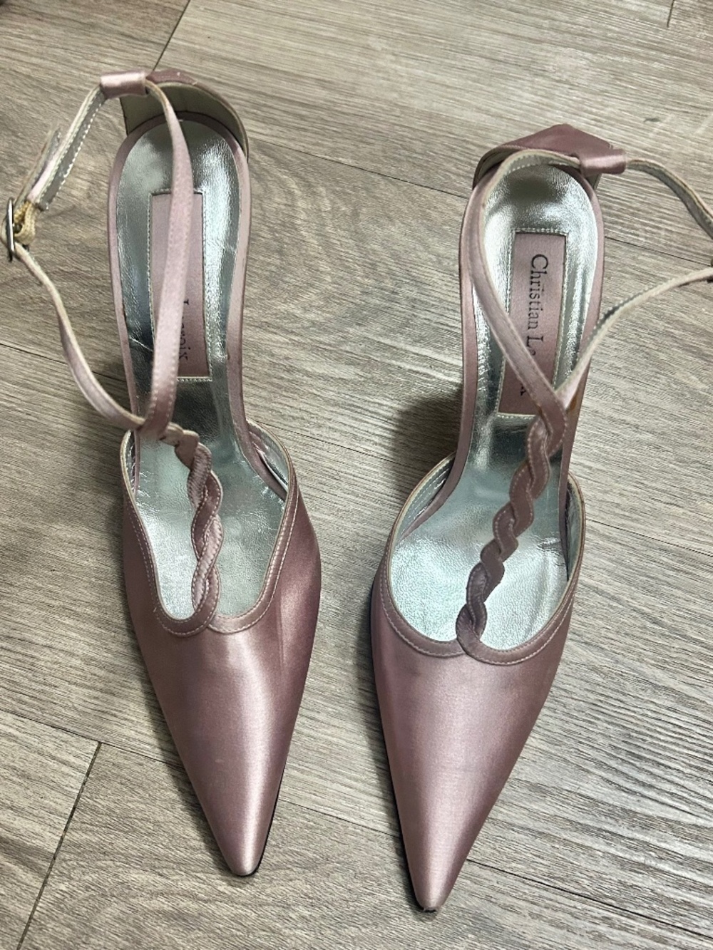 Gorgeous Christian Lacroix slingback heels